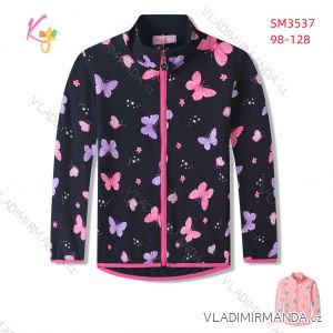 Mikina na zip dlouhý rukáv dětská dívčí (98-128) KUGO SM3537