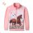 Lightweight long-sleeved zip-up sweatshirt for children and teenagers, girls (116-146) KUGO SM3531