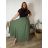Sukně dlouhá dámské LADY (46/48/50 ONE SIZE) ITALSKÁ MÓDA IM424423/DUR khaki 48/50