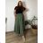 Sukně dlouhá dámské LADY (46/48/50 ONE SIZE) ITALSKÁ MÓDA IM424423/DUR khaki 48/50