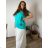 Tričko predĺžené oversize krátky rukáv dámska nadrozmer (2XL/3XL/4XL ONE SIZE) TALIANSKA MÓDA IMC22PIERA