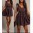 Women's short sleeve summer casual dress (S/M/L ONE SIZE) ITALIAN FASHION IMWGB25022