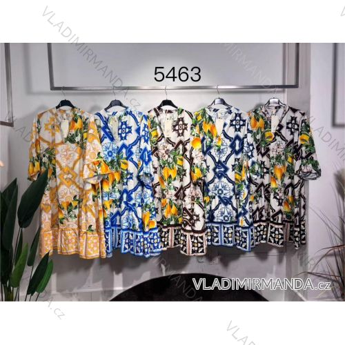 Women's Elegant Belt Long Sleeve Dress (S/M ONE SIZE) ITALIAN FASHION IMM23UN6139