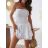 Šaty letní mušelín carmen bez rukávu dámské (XS/S/M ONE SIZE) ITALSKÁ MÓDA IMWGS251184