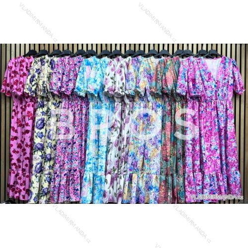 Elegant summer short sleeve women's dress (XS/S/M ONE SIZE) ITALIAN FASHION IMWGB25512