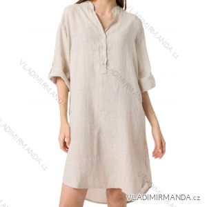 Long casual short sleeve women's dress, oversized (42/44/46 ONE SIZE) ITALIAN FASHION IMD2525370