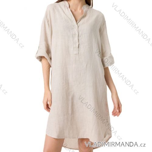 Long casual short sleeve women's dress, oversized (42/44/46 ONE SIZE) ITALIAN FASHION IMD2525370