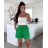 Kraťasy šortky mušelín dámské (S/M/L ONE SIZE) ITALSKÁ MÓDA IMD25143