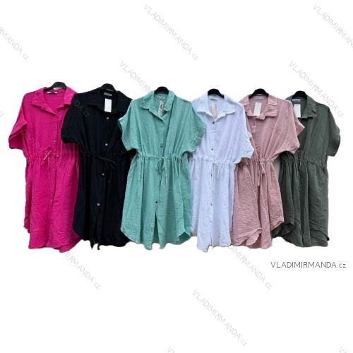 Long casual short sleeve women's dress, oversized (42/44/46 ONE SIZE) ITALIAN FASHION IMD2525370