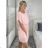 Šaty krátke šifónové krátky rukáv dámske (S/M/L ONE SIZE) TALIANSKA MÓDA IM425149