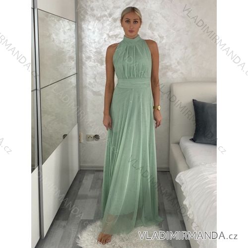 Šaty společenské elegantní třpytivé bez rukávu dámské (S/M/L ONE SIZE) ITALSKÁ MÓDA IMPSH2520037