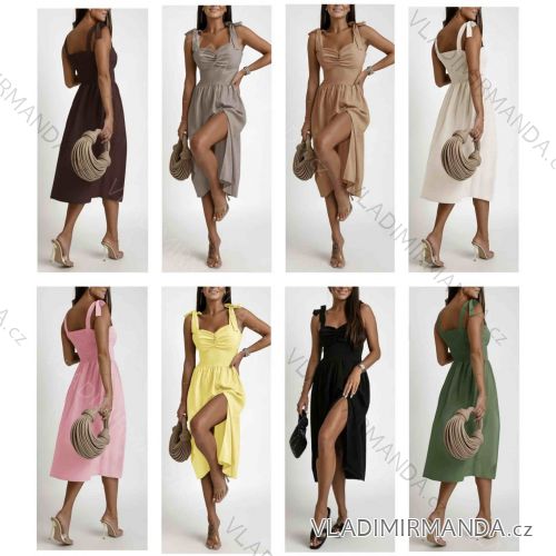 Women's short sleeve summer casual dress (S/M/L ONE SIZE) ITALIAN FASHION IMWGB25022