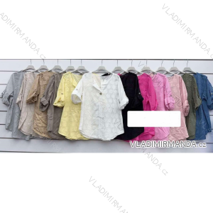 Women's short sleeve summer casual dress (S/M/L ONE SIZE) ITALIAN FASHION IMWGB25022