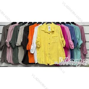 Women's Long Chiffon Short Sleeve Dress (S/M ONE SIZE) ITALIAN FASHION IMWGS231048