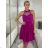 Elegant formal dress with straps for women (S / M ONE SIZE) ITALIAN FASHION IM321576
