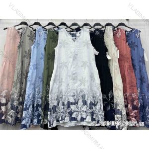 Women's short sleeve summer casual dress (S/M/L ONE SIZE) ITALIAN FASHION IMWGB25022