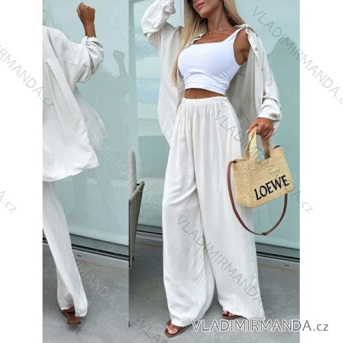 Souprava kalhoty dlouhé a košile dlouhý rukáv dámské (XS/S/M ONE SIZE) ITALSKÁ MÓDA IMWCH251326