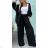 Souprava kalhoty dlouhé a košile dlouhý rukáv dámské (XS/S/M ONE SIZE) ITALSKÁ MÓDA IMWCH251326