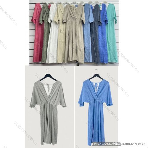 Women's long sleeve cotton tunic (S/M/L ONE SIZE) ITALIAN FASHION IMWCP25041