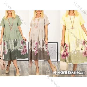 Women's long sleeve cotton tunic (S/M/L ONE SIZE) ITALIAN FASHION IMWCP25041