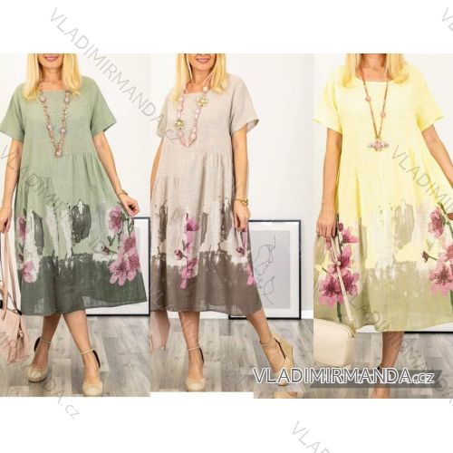 Women's long sleeve cotton tunic (S/M/L ONE SIZE) ITALIAN FASHION IMWCP25041