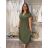 Damen 3/4 Langarm-Hemdkleid (XS/S/M Einheitsgröße) ITALIAN FASHION IMD25030