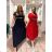 Sommerhemdkleid mit Gürtel, kurze Ärmel, Damen (42/44/46 EINHEITSGRÖSSE) ITALIAN FASHION IM425036 L / XL schwarz