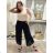 Aladdin Harem Pants Summer Long Ladies (48/50 ONE SIZE) ITALIAN FASHION IM424438 S / M / L black