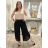 Aladdin Harem Pants Summer Long Ladies (48/50 ONE SIZE) ITALIAN FASHION IM424438 S / M / L black