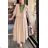 Women's Long Chiffon Short Sleeve Dress (S/M ONE SIZE) ITALIAN FASHION IMWGM23456
