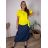 Tunic with pendant short sleeve women's oversized (54/56/58 ONE SIZE) ITALIAN FASHION IM425031