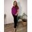 Women's Warm Long Sleeve Dress (L / XL ONE SIZE) ITALIAN FASHION IM421MIA