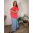 Elegant trousers with belt for women (S/M/L ONE SIZE) ITALIAN FASHION IM425057 50/52/54 light mint