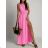Kurzärmliges Sommer-Freizeitkleid für Damen (S/M/L EINHEITSGRÖSSE) ITALIAN FASHION IMWGB25022
