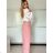 Kurzärmliges Sommer-Freizeitkleid für Damen (S/M/L EINHEITSGRÖSSE) ITALIAN FASHION IMWGB25022 hellblau XS/S/M