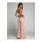 Overal dlouhý elegantní carmen na ramínka dámský (XS/S/M ONE SIZE) ITALSKÁ MÓDA IMWHP25956/DUR růžová starorůžová XS/S/M
