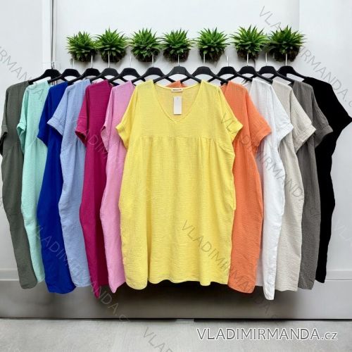 Women's Long Sleeve Shirt Dress (S/M ONE SIZE) ITALIAN FASHION IMWD232607