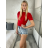 Langes Kleid für Frauen (UNI s-m) ITALIAN FASHION IMM20FL5620 -   rot -   S / M