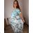 Šaty letné krátky rukáv dámske nadrozmer JULIA (52/54/56 ONE SIZE) TALIANSKA MÓDA IMSM25012