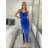 Women's Elegant Strapless Party Dress (S/M/L ONE SIZE) ITALIAN FASHION IMC24592 S / M / L Royal blue