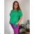 Tunic with pendant short sleeve women's oversized (54/56/58 ONE SIZE) ITALIAN FASHION IM425031