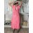 Elegant trousers with belt for women (S/M/L ONE SIZE) ITALIAN FASHION IM425057 S / M / L pink