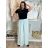 Kalhoty letní dlouhé oversize dámské COLORE (S/M/L ONE SIZE) ITALSKÁ MÓDA IM425271/DU -   světle modrá -   S/M/L