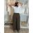 Langarm-Damenhemden mit 3/4 Ärmeln und dünner Tasche (uni sl) ITALIAN Fashion IM318335 -   grünes Khaki -   S / M / L