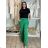 Kalhoty dlouhé letní mušelínové dámské (S/M ONE SIZE) ITALSKÁ MÓDA IMD23325/DUR -   hnědá -   S/M
