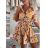 Women's short sleeve summer casual dress (S/M/L ONE SIZE) ITALIAN FASHION IMWGB25022