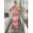 Kurzärmliges Sommer-Freizeitkleid für Damen (S/M/L EINHEITSGRÖSSE) ITALIAN FASHION IMWGB25022 M / L Rose alte Rose
