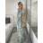 Women's short sleeve summer casual dress (S/M/L ONE SIZE) ITALIAN FASHION IMWGB25022