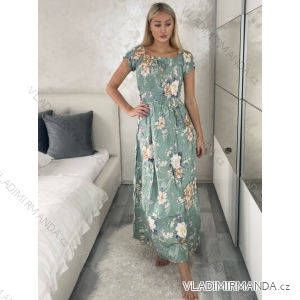 Women's short sleeve summer casual dress (S/M/L ONE SIZE) ITALIAN FASHION IMWGB25022