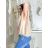 Tunic Blouse Short Sleeve Women's Plus Size (XL/2XL/3XL ONE SIZE) ITALIAN FASHION IM424128